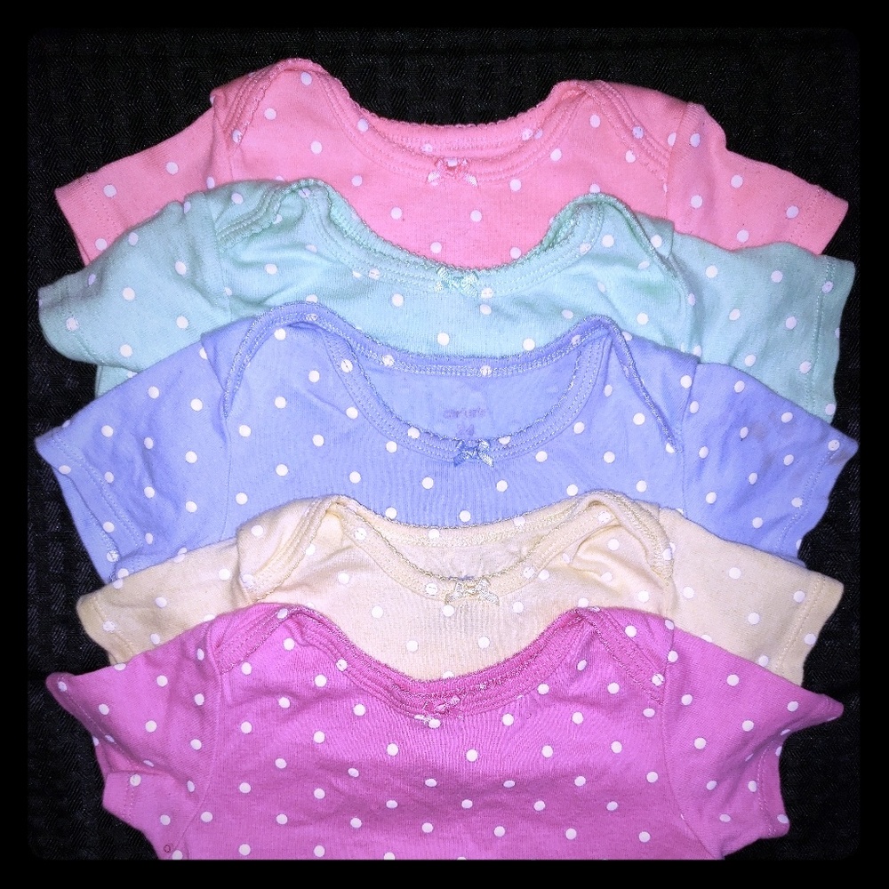 Assorted 5 Pack of Carter's Onesies